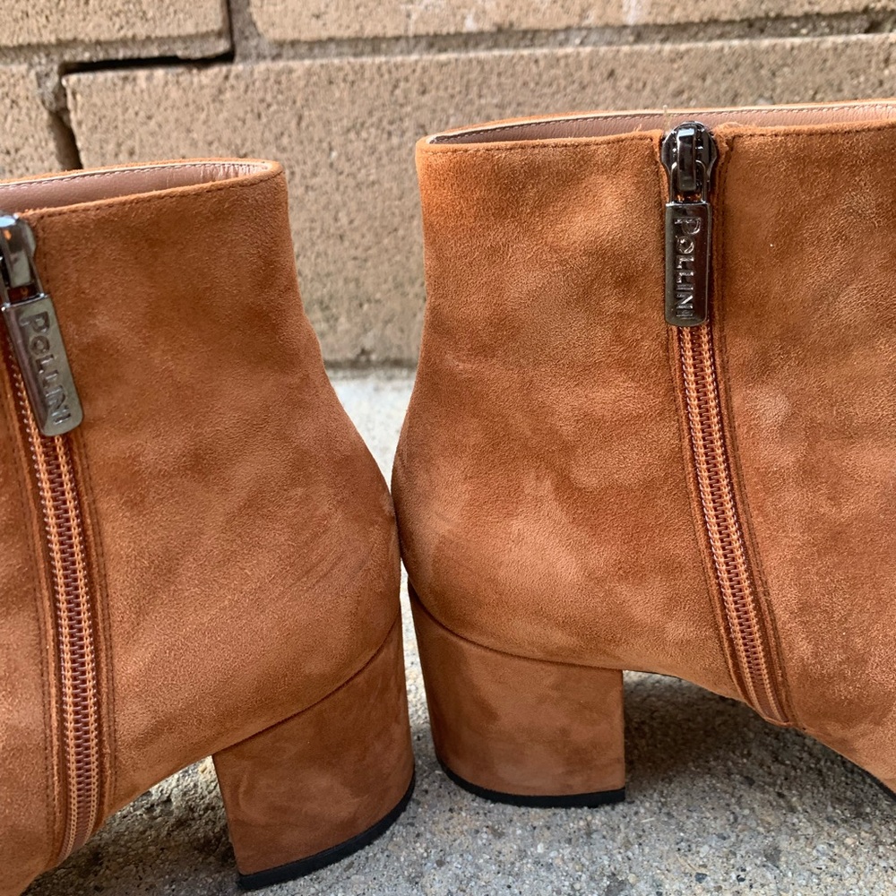 Pollini Suede Ankle Kiltie boots -size 38 - Picture 4 of 7